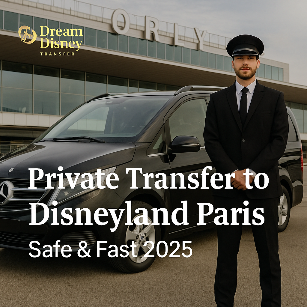 Chauffeur privé à l’aéroport d’Orly avec Mercedes V-Class – transfert vers Disneyland Paris
