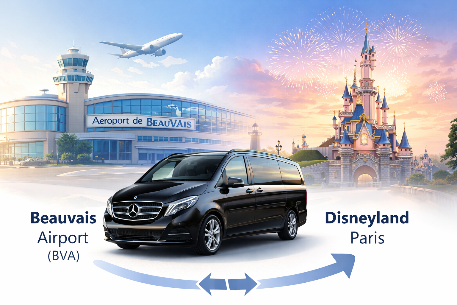 Beauvais to Disneyland private transfer - Dream Disney Transfer