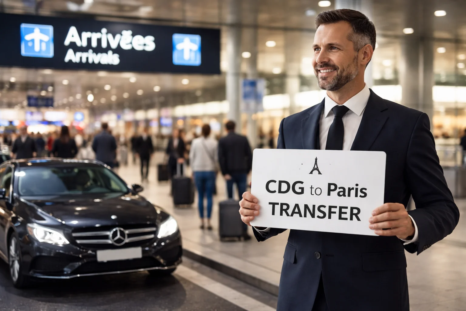 Best CDG Airport to Paris transfer with private chauffeur