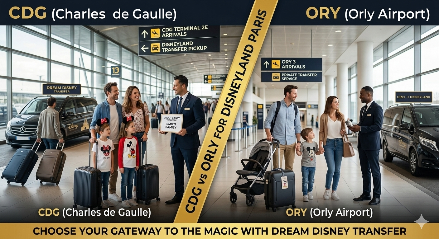Private chauffeur Paris to Orly Airport — Dream Disney Transfer professional driver