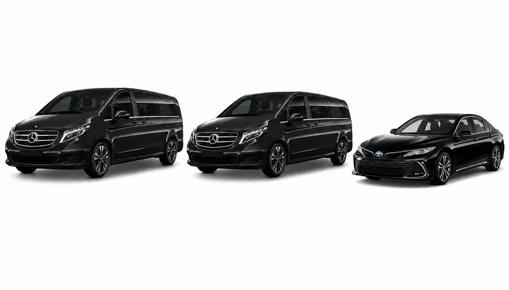 2 Vans + 1 Sedan